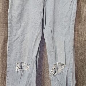 Stylish Light Blue Distressed Women Jeans